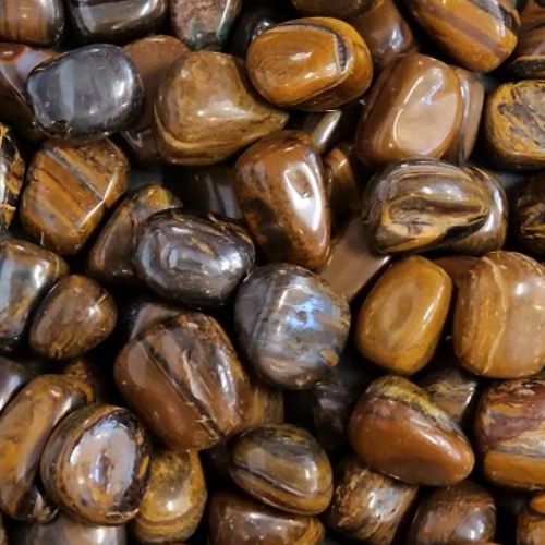 Tiger Iron aka Tiger Jasper Tumbled Stone .75"-1"