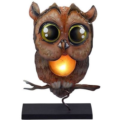Big Eyed Capiz Owl Lamp