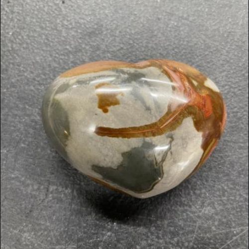 Jasper Polychrome Heart 3"x2" 138g