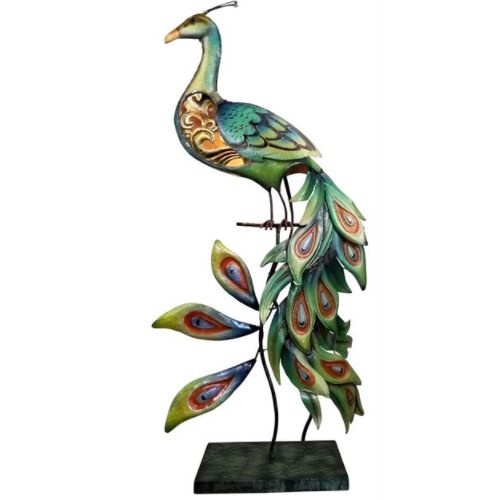 Grand Peacock Capiz Shell Table Lamp