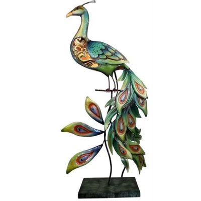 Grand Peacock Capiz Shell Table Lamp