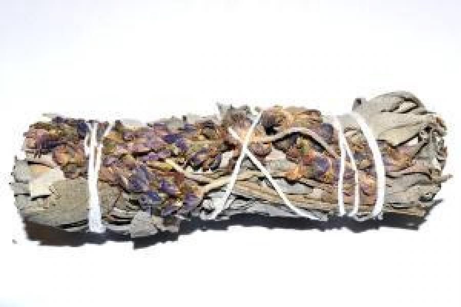 Smudge Wand -  White Sage and Lavender - 4"