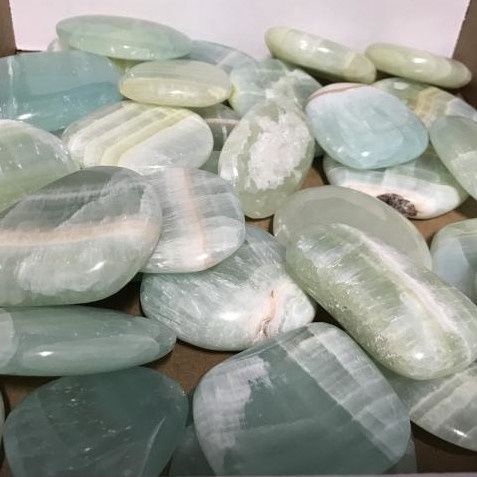 Calcite Green Palm Stone priced by weight