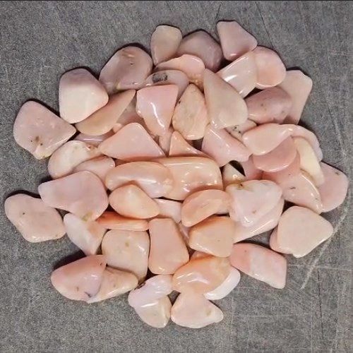Opal Pink Tumbled Stone .75"-1"