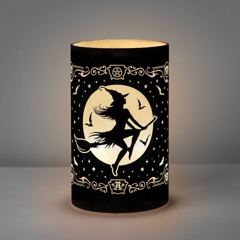 Witch by Moonlight Lantern LED  5.91&quot;