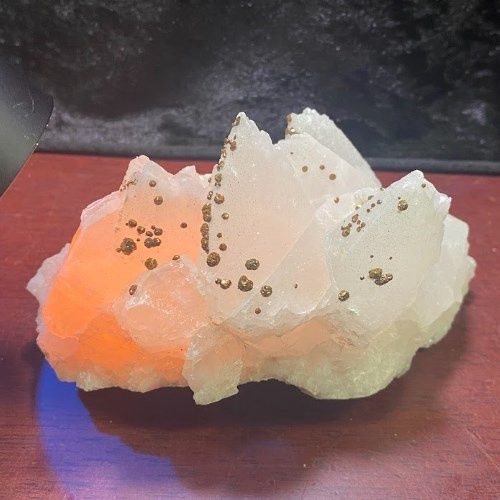 Mineral Specimen Assorted Lot #4 - Select, Type: A) 627g Calcite Pyrite-Coated