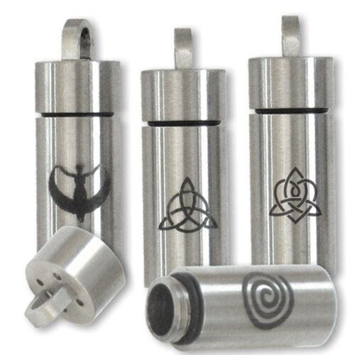 Keep Close Bottles Pewter Pendants