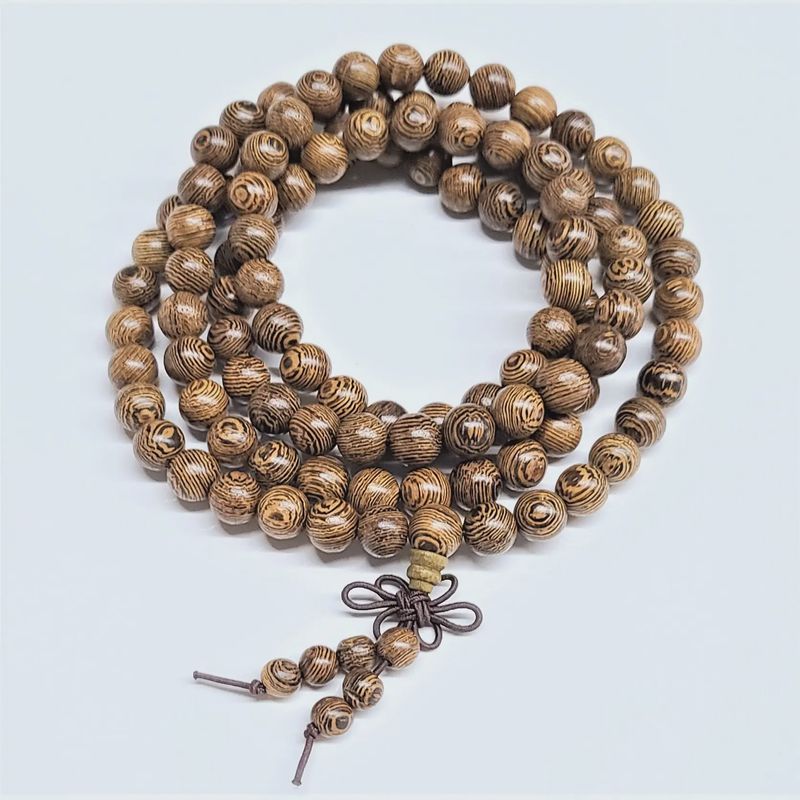 Jap Mala Prayer Beads Wengewood 8 mm