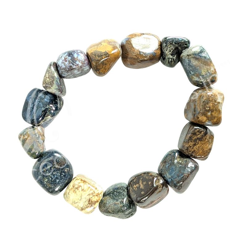 GB Pietersite Tumbled Elastic Bracelet
