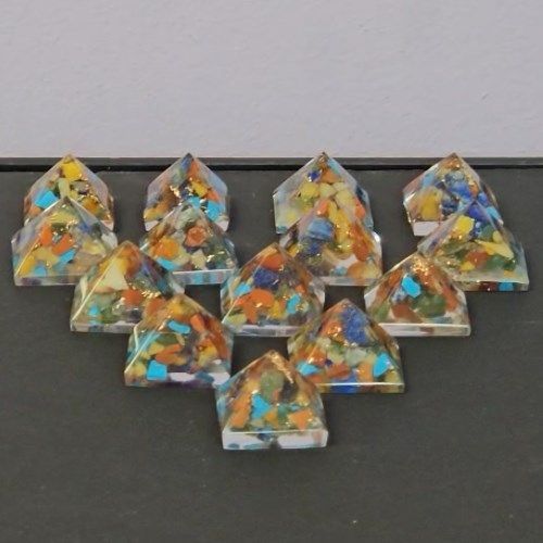 Orgonite Chakra Pyramid 1&quot;