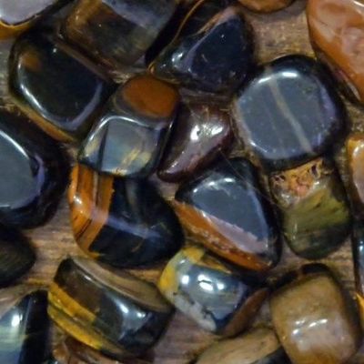 Tiger Eye Blue Gold Tumbled .75"-1"