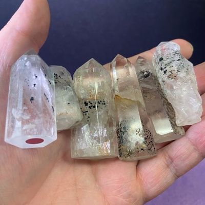 Quartz w/ Biotite Black Mica &amp; Garden Tower 2"-3.5"