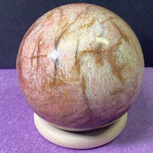 Feldspar Pink w/ Flash Sphere 300 - 349g