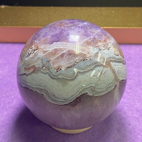 Amethyst w/ Agate Sphere - Select