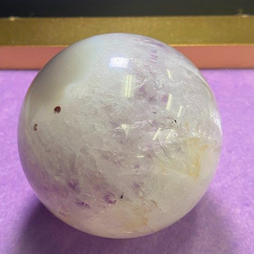 Amethyst w/ Agate Sphere - Select, Type: A) 902g