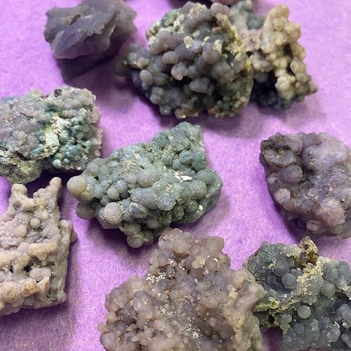 Agate Grape Botryoidal w/ Chalcedony Mini Specimen from Indonesia - Select