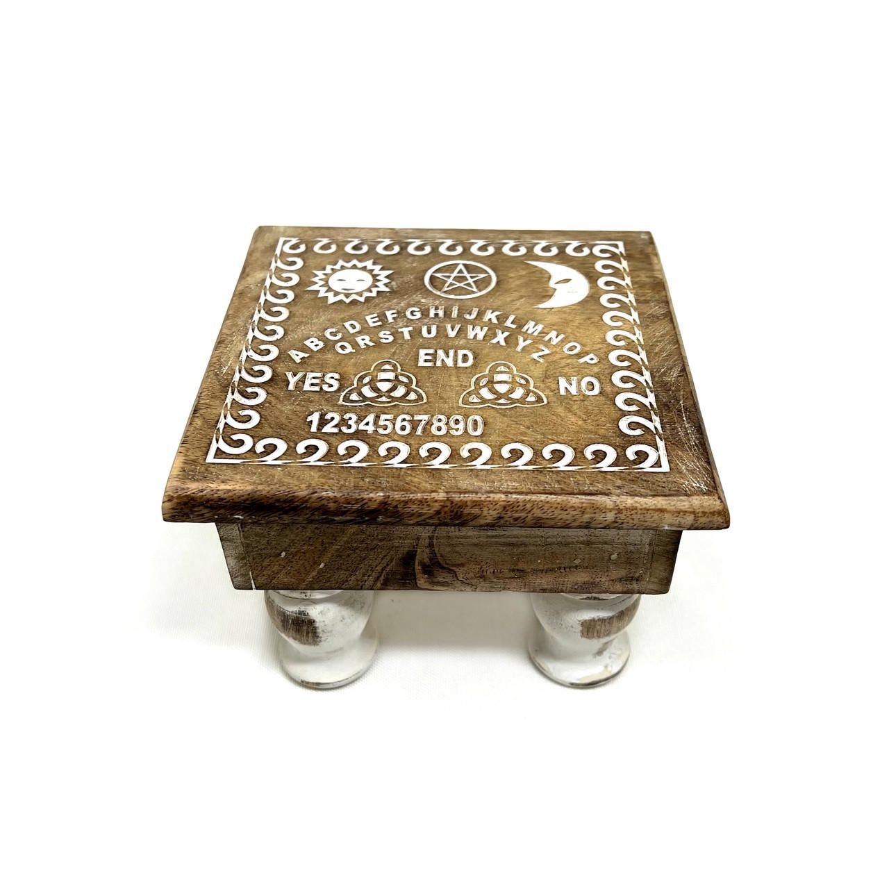 Altar Table Wood Ouija Board  6&quot; x 4&quot;  Natural