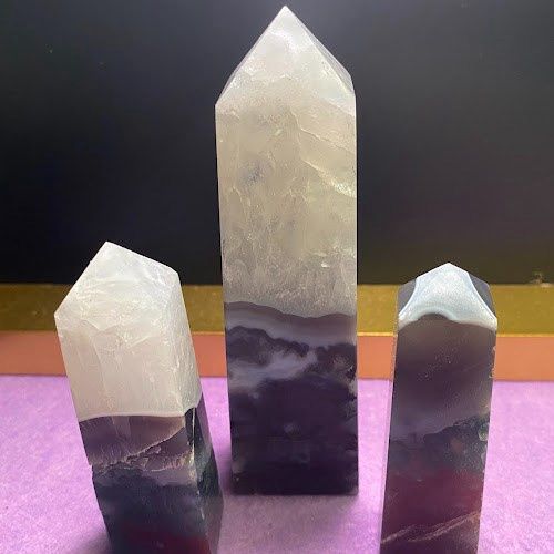 Agate Moss w/ Quartz Tower - Select