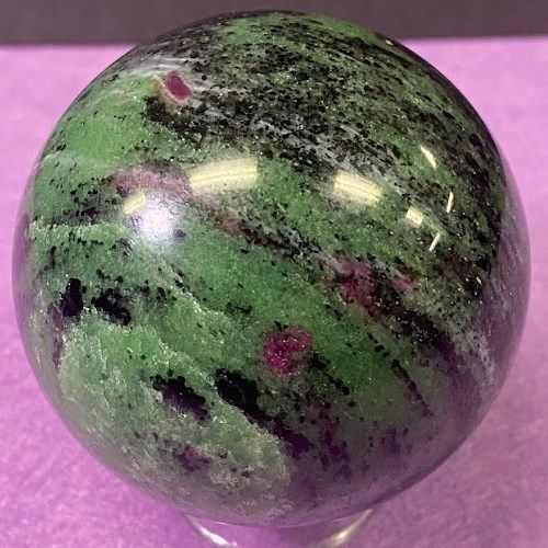 Ruby Zoisite UV Reactive Sphere - Select