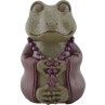 Frog Meditating Wearing Mala Resin 7&quot;