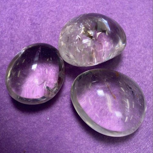 Quartz Clear High Quality Palm Stone .75 - 1.5&quot;