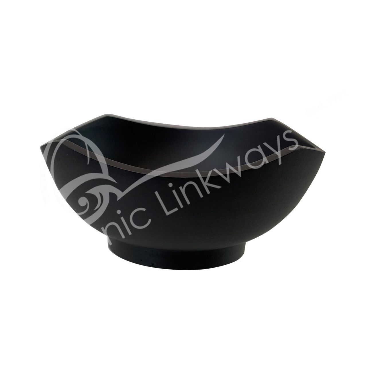 Bowl Incense Burner Cast Iron Black 3.75"