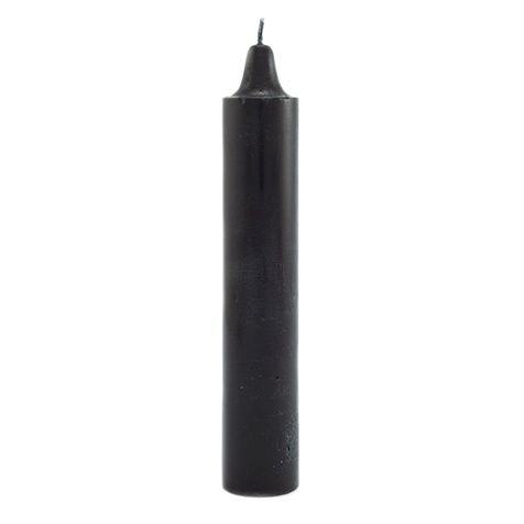 Candle Taper Jumbo 9&quot; Ritual  Select Colors, Type: Black