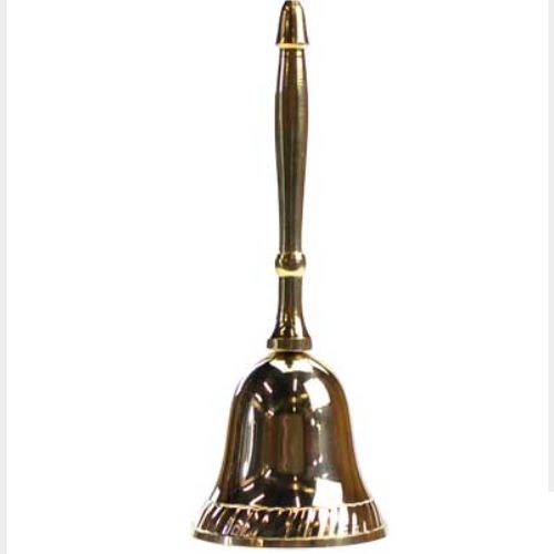 Bell Brass w/ Brass Handle  Plain 4.5&quot;