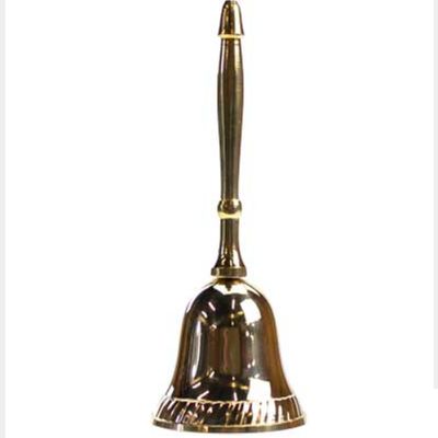 Bell Brass w/ Brass Handle  Plain 4.5"