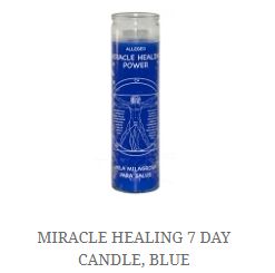 7 Day Candle Miracle Healing Blue