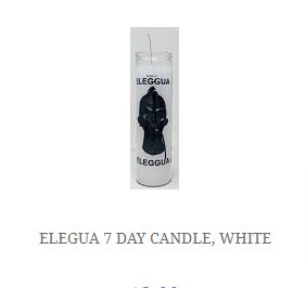 7 Day Candle Elegua White
