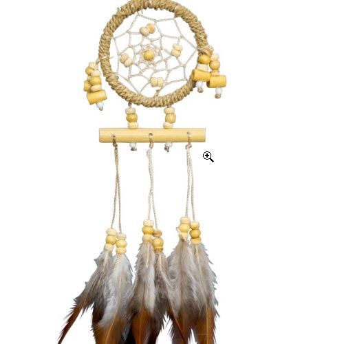 Dream Catcher Mini w/Wooden Beads