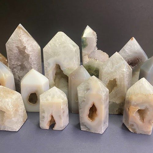 Quartz + Agate Druzy Tower - Select