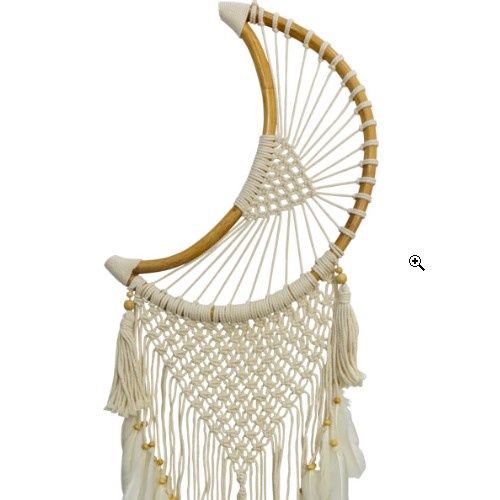 Dream Catcher Crescent Moon Macrame