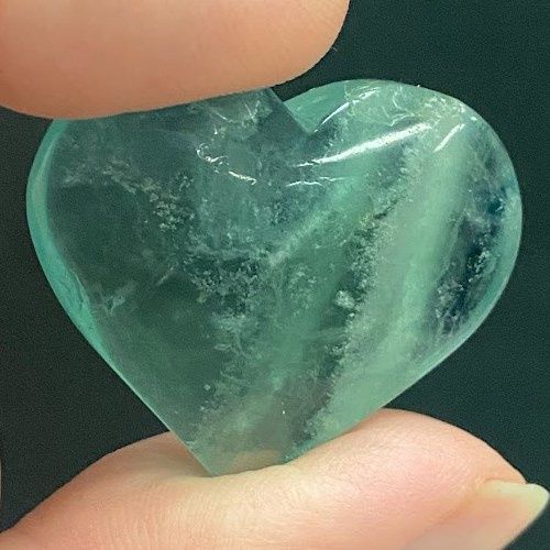Fluorite Blue Heart - Select