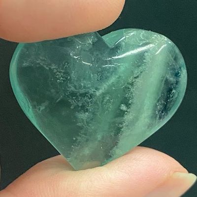 Fluorite Blue Heart - Select