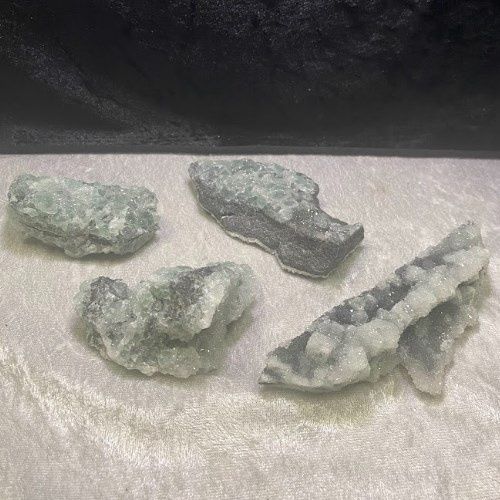Fluorite Sugary Green w/ Quartz + Calcite Specimen from Fujian  - Select