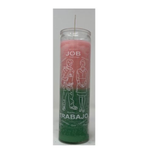 7 Day Candle Job Pink+Green Two Color