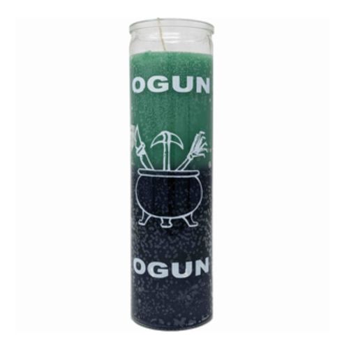 7 Day Candle Ogun Green+Black Two Color