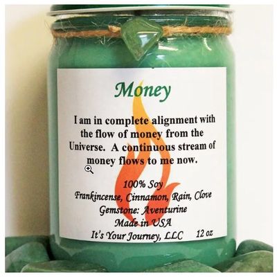 Candle Glass Jar Intentions 12oz