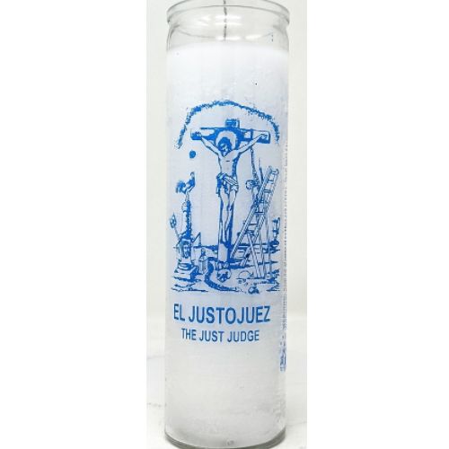 7 Day Candle Just Judge White