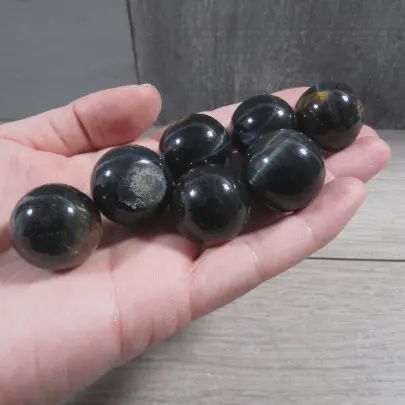 Tiger Eye Blue Sphere sapprox 1"