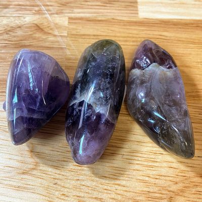 Cacoxenite Grade A Tumbled Stone 1.5"-2.5" / 25-35g