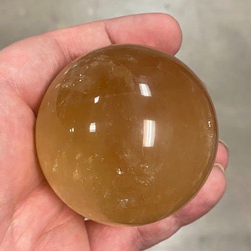 Calcite Honey Sphere - Select