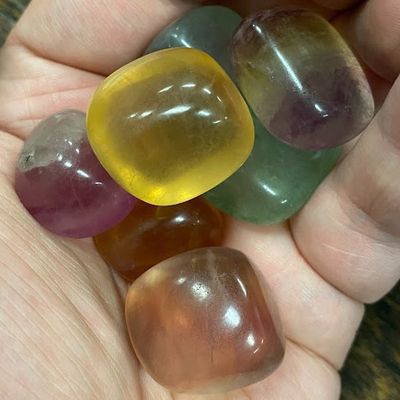 Fluorite Rainbow High Quality Tumbled .75 - 1.25"