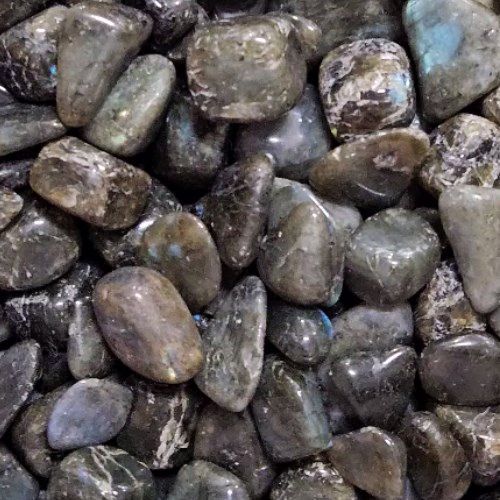 Labradorite Tumbled Stone .75&quot;-1&quot;