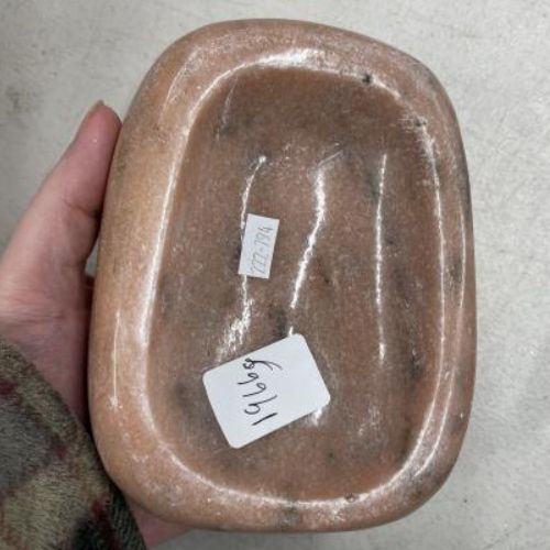 Chalcedony Gemstone Bowl 1966g