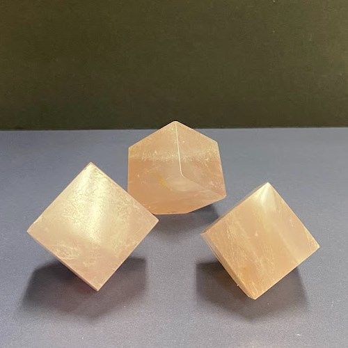 Quartz Rose Standing Cube - Select
