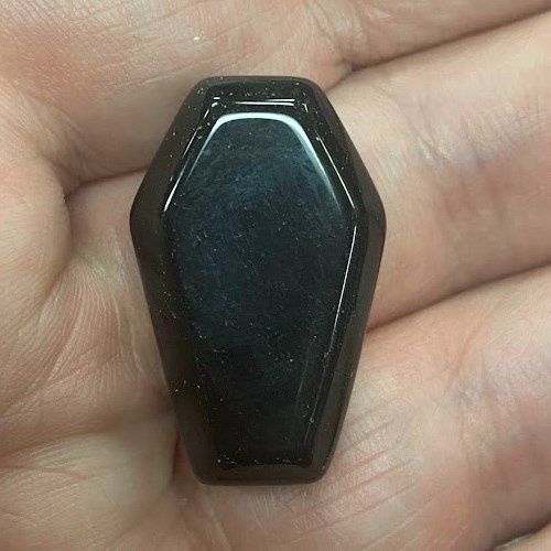 Gemstone Coffin Assorted, Type: Black Obsidian