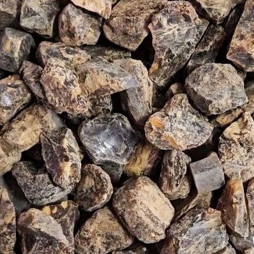 Amber Zebra Rough Stone 1&quot;-2&quot;